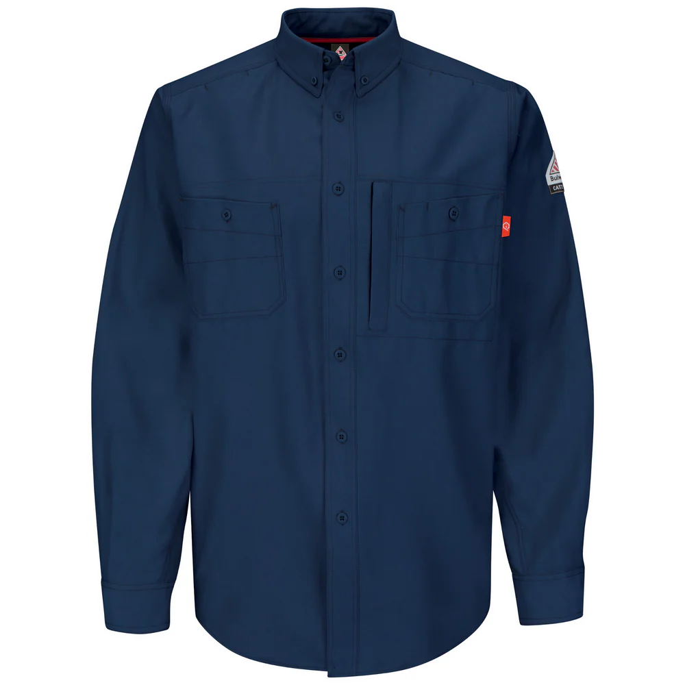 FR IQ SERIES ENDURANCE COLLECTION UNIFORM SHIRT - NV-Navy | Bulwark QS42