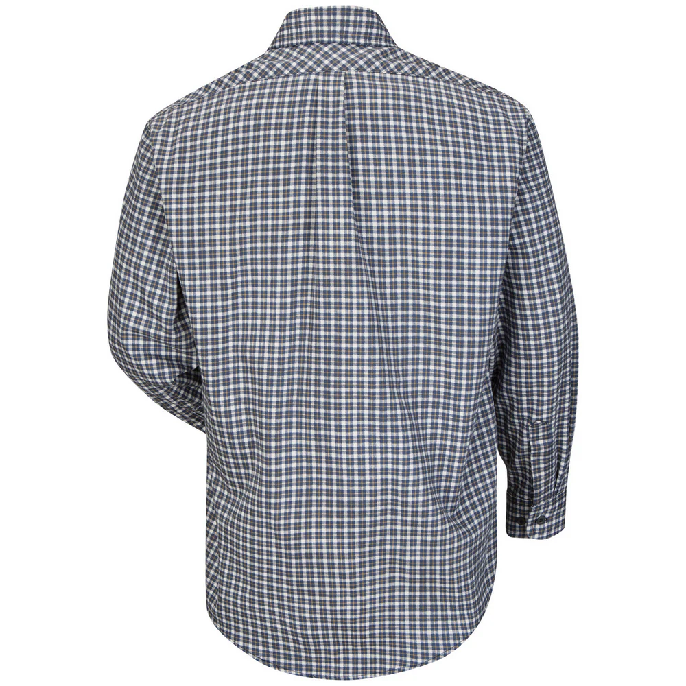 FR LIGHTWEIGHT PLAID UNIFORM SHIRT - NK-Navy Khaki Plaid | Bulwark SLD6 - Image 2
