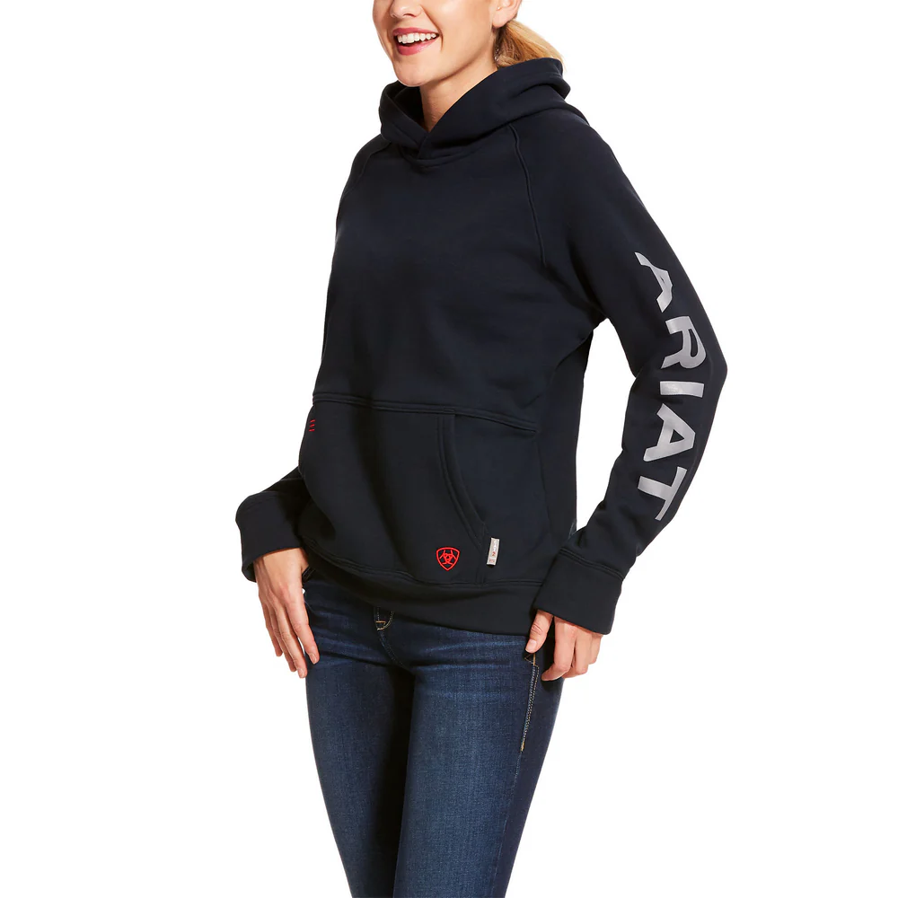 FR LOGO PRIMO FLEECE HOODIE - 410-Navy | Ariat 10027797