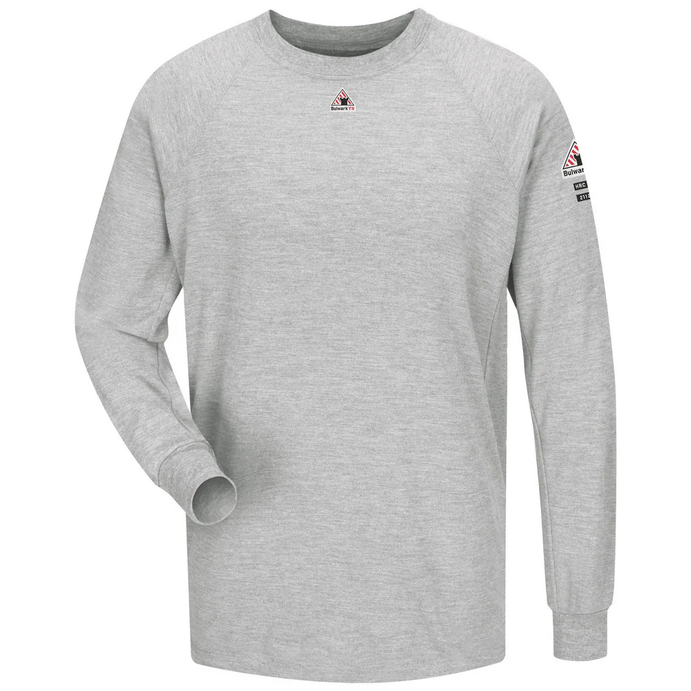 FR LONG SLEEVE COOLTOUCH PERFORMANCE T-SHIRT - GY-Grey | Bulwark SMT2
