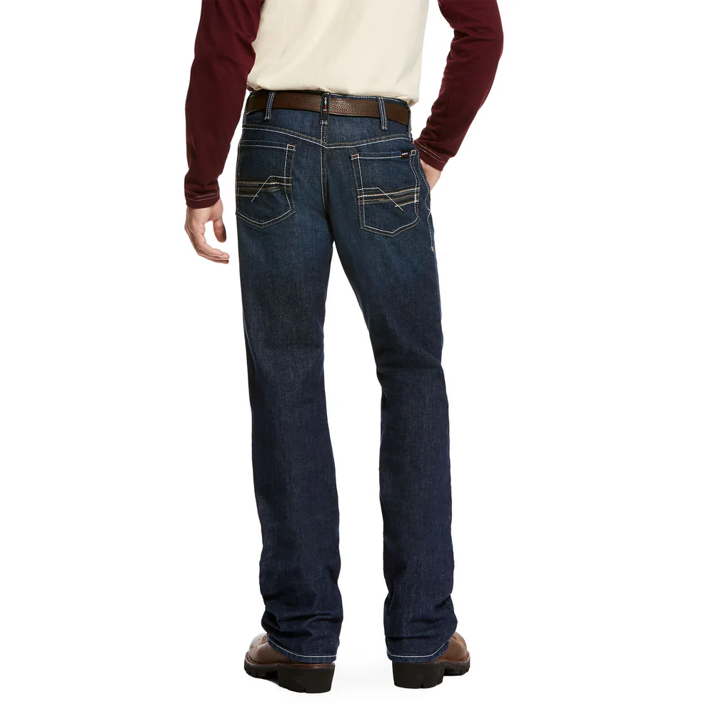 FR M4 LOW RISE DURASTRETCH LINEUP STRAIGHT LEG JEAN - 400-Blue | Ariat 10027729 - Image 2