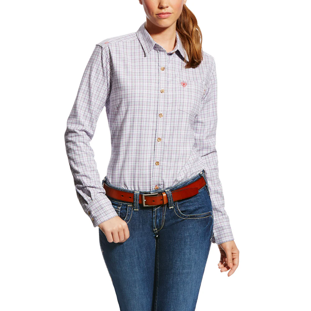 FR MARION LONG SLEEVE WORK SHIRT - 500-Purple | Ariat 10022298