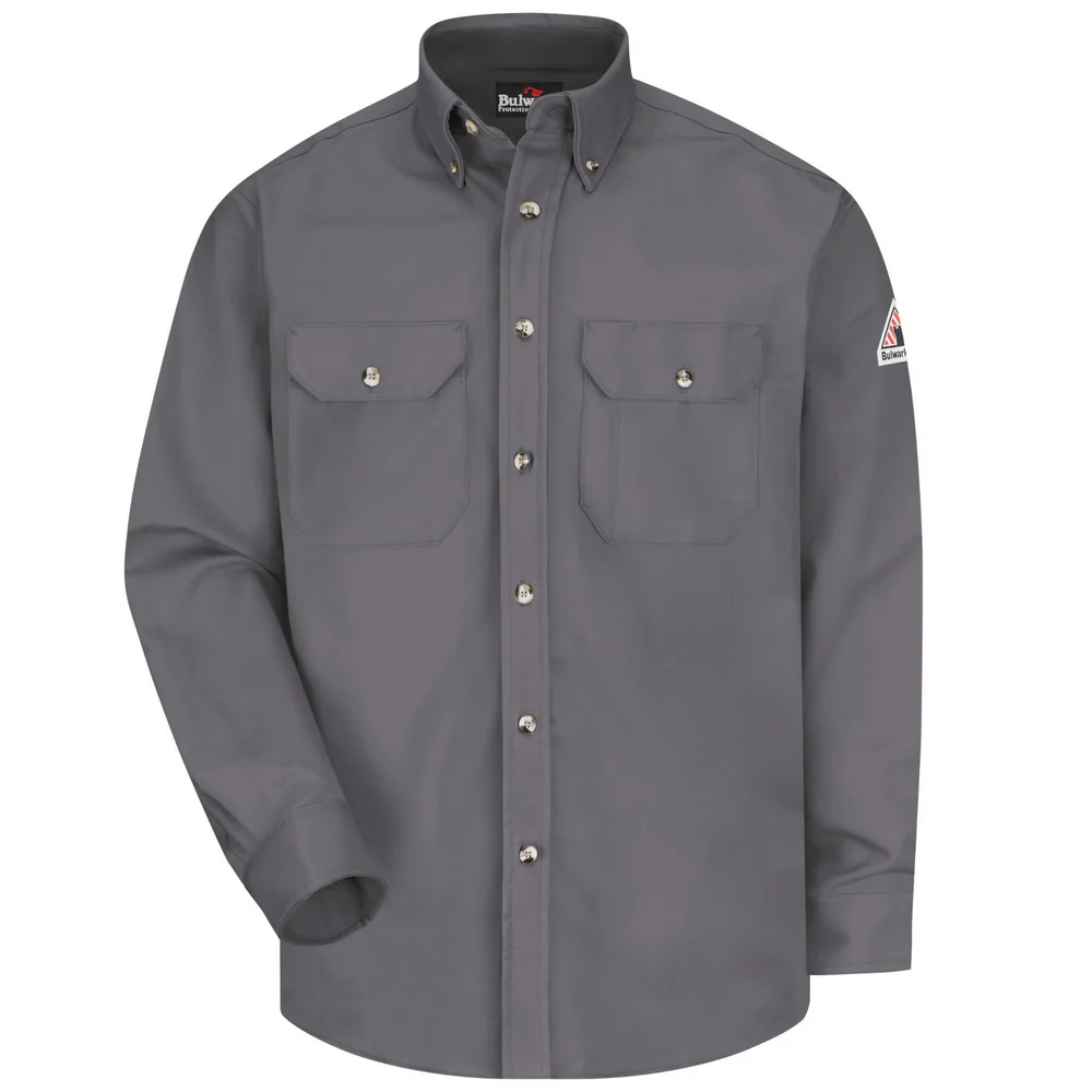 FR MIDWEIGHT DRESS UNIFORM SHIRT - GY-Grey | Bulwark SLU2
