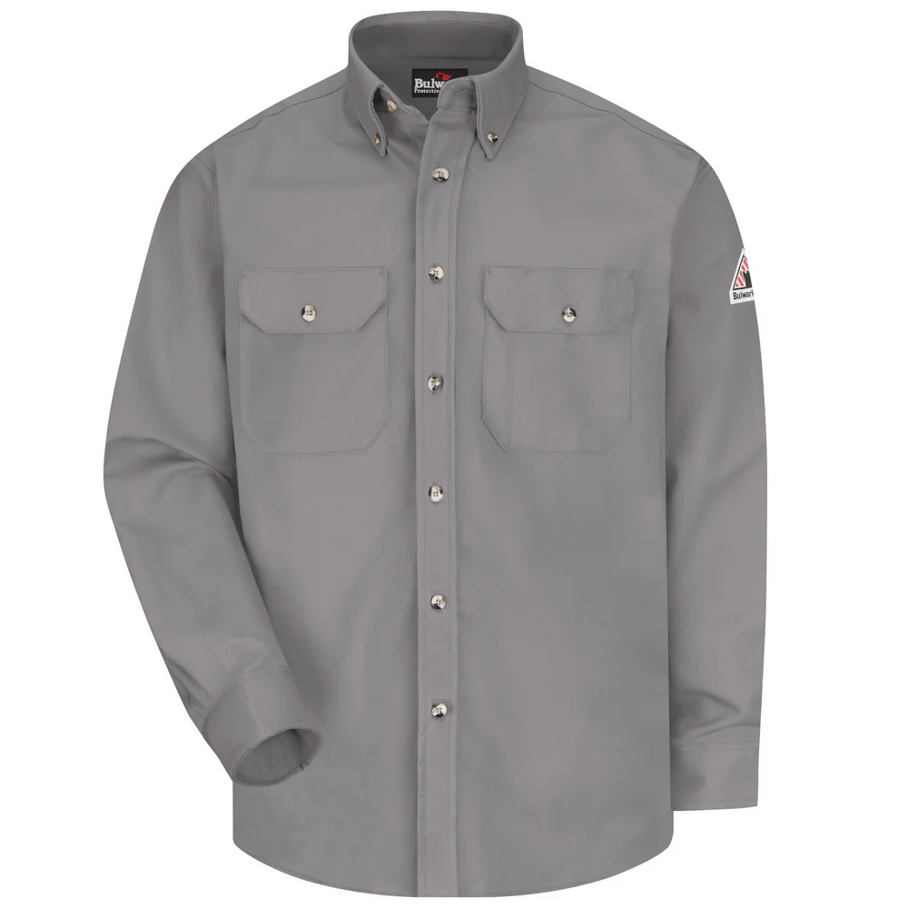 FR MIDWEIGHT DRESS UNIFORM SHIRT - SY-Silver Grey | Bulwark SLU2