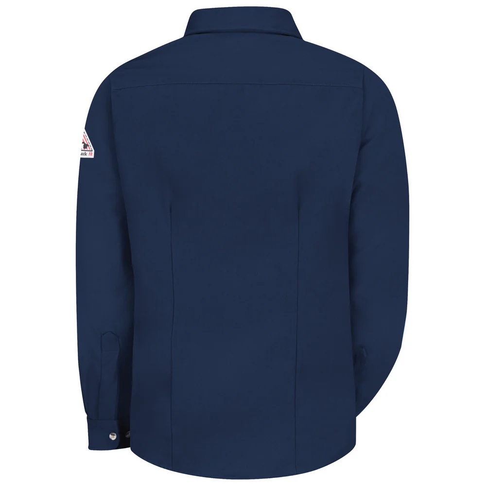 FR MIDWEIGHT UNIFORM DRESS SHIRT - NV-Navy | Bulwark SMU3 - Image 2