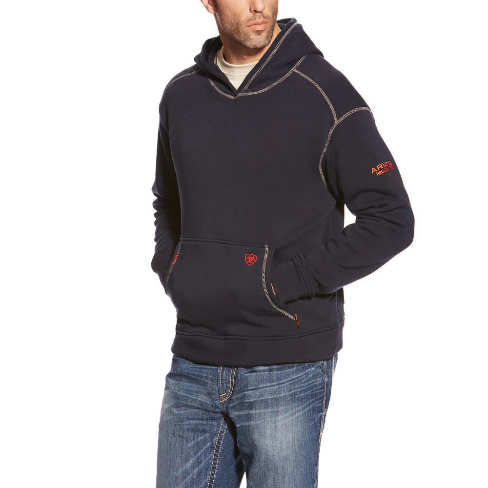 FR POLARTEC HOODIE - 410-Navy | Ariat 10013514