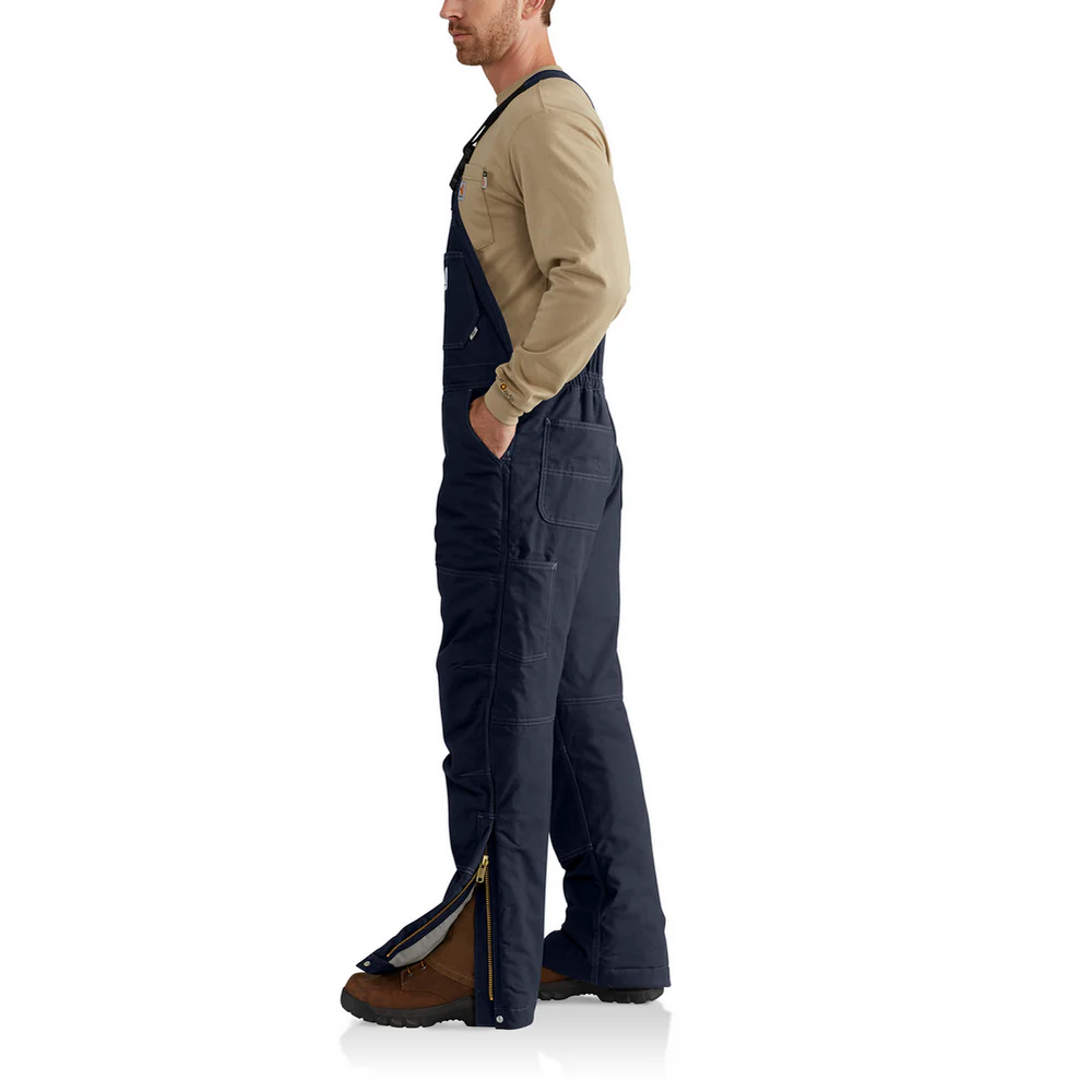 FR QUICK DUCK LINED BIB OVERALL - 410-Dark Navy | Carhartt 102691 - Image 5