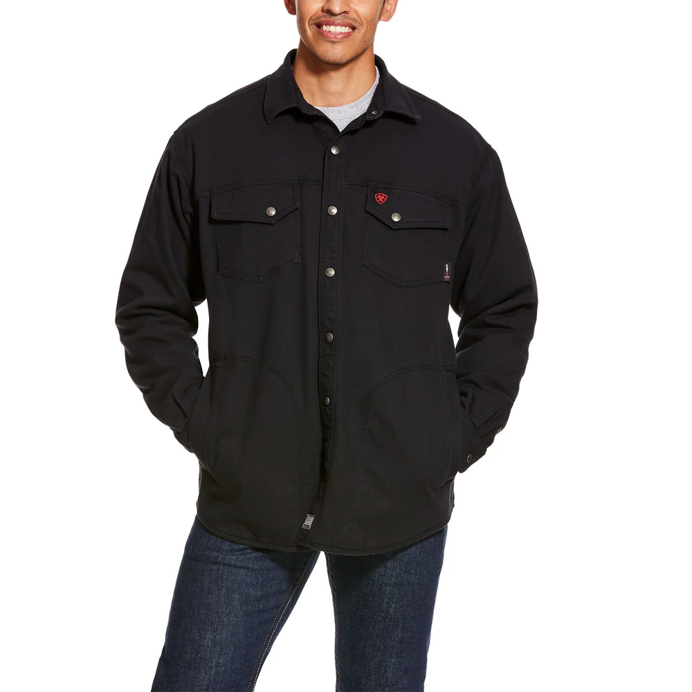 FR RIG SHIRT JACKET - 001-Black | Ariat 10027926