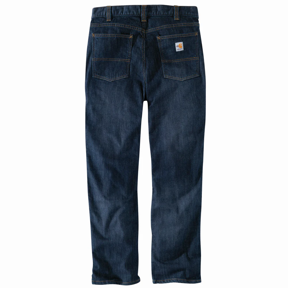 FR RUGGED FLEX RELAXED FIT 5-POCKET JEAN - MDO-Midnight Indigo | Carhartt 105079 - Image 2
