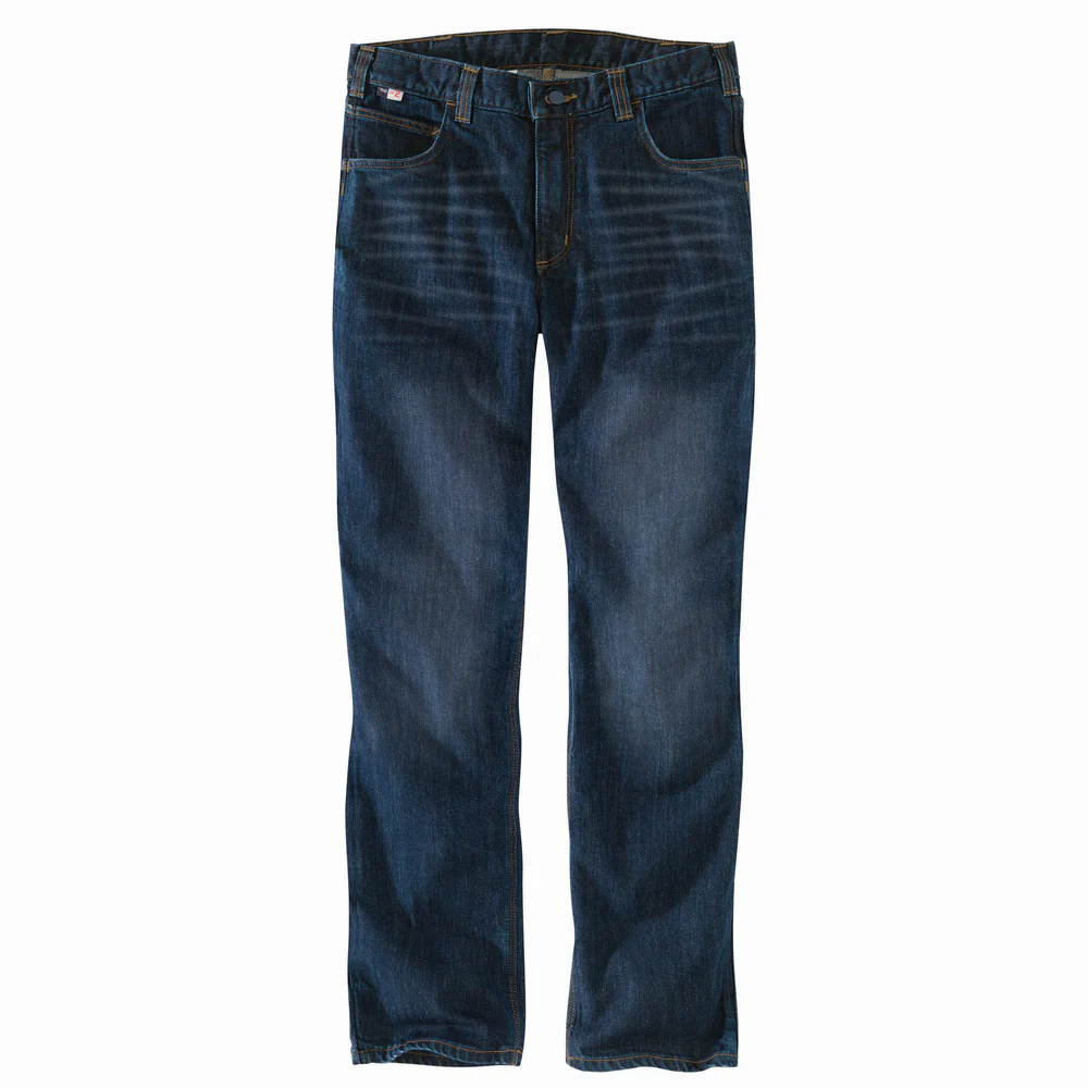FR RUGGED FLEX STRAIGHT FIT 5-POCKET JEAN - MDO-Midnight Indigo | Carhartt 105069