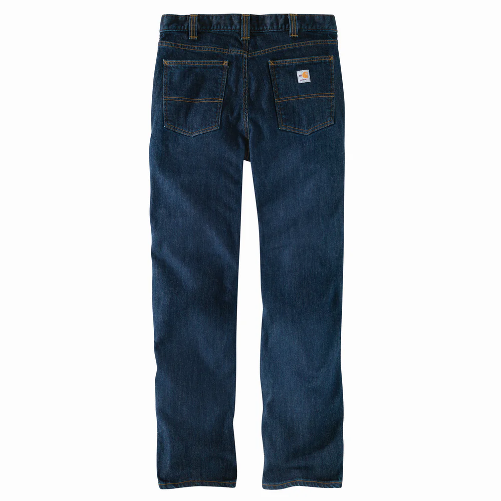 FR RUGGED FLEX STRAIGHT FIT 5-POCKET JEAN - MDO-Midnight Indigo | Carhartt 105069 - Image 2