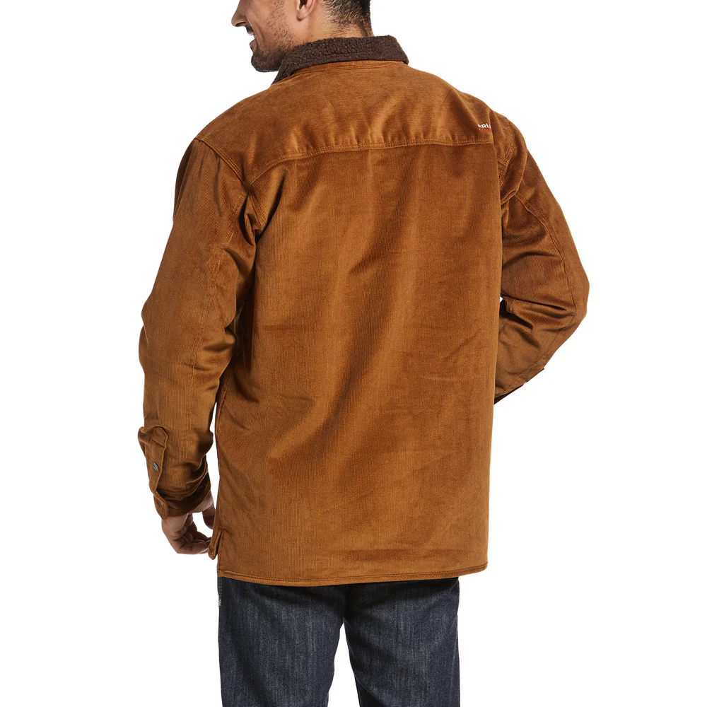 FR SHERPA LINED CORDUROY SHIRT JACKET - 250-Beige/Khaki | Ariat 10032971 - Image 2