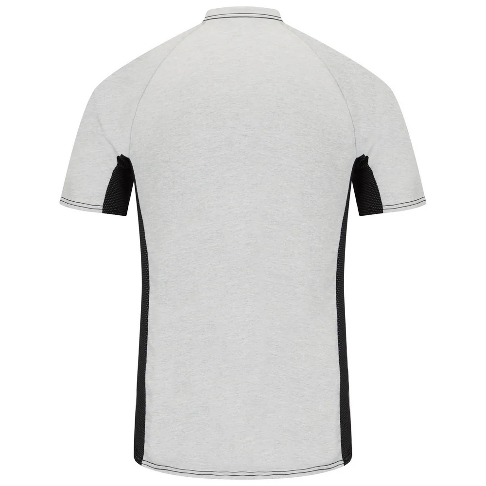 FR SHORT SLEEVE BASELAYER WITH MESH GUSSET AND POCKET - GY-Grey | Bulwark MPS4 - Image 2
