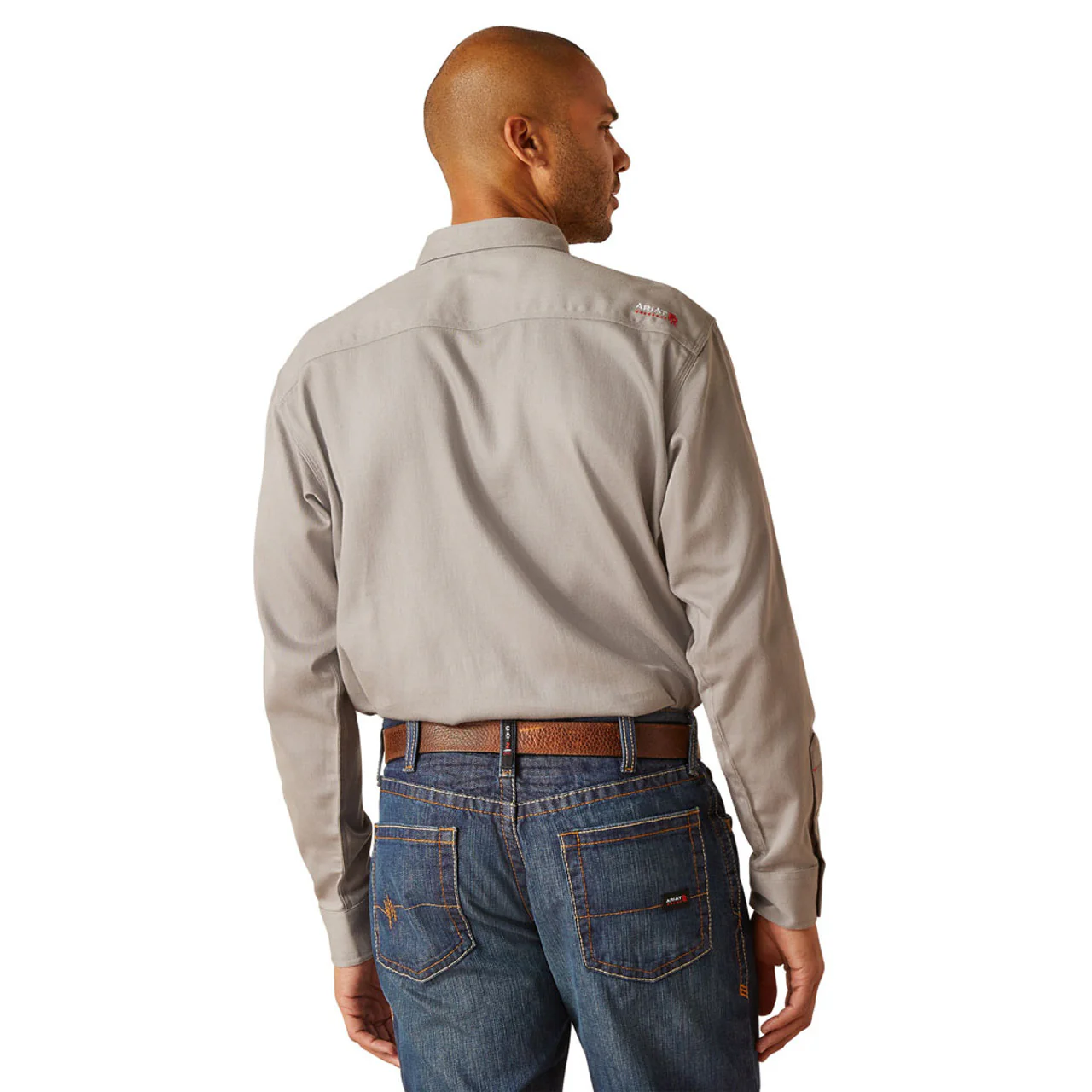 Fr Solid Snap Work Shirt - GRY Silver Fox | Ariat 10048446 - Image 2