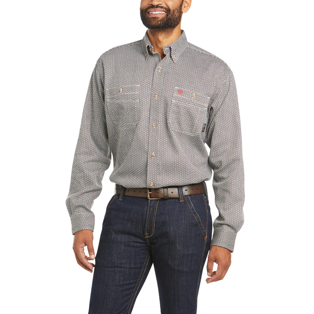 FR VENTED BUTTON UP WORK SHIRT - 400-Blue | Ariat 10035431