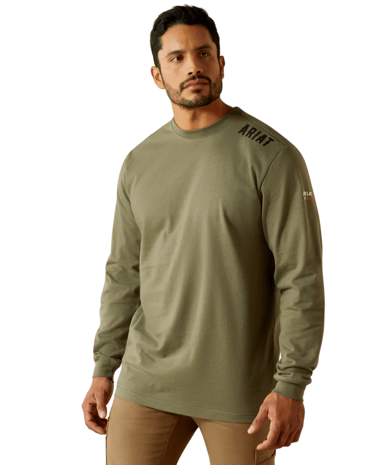 Fr Work Hard Live Free T-Shirt - 300-Grape Leaf | Ariat 10062334 - Image 2