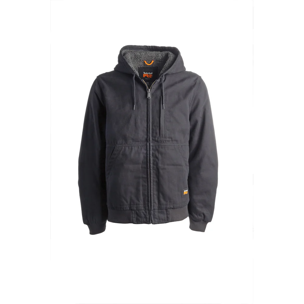 GRITMAN CANVAS LINED HOODED JACKET - 015-Jet Black | Timberland PRO TB0A1VB4
