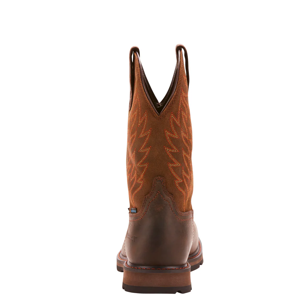 GROUNDBREAKER H2O STEEL TOE WORK BOOT - 200-Brown | Ariat 10024992 - Image 3