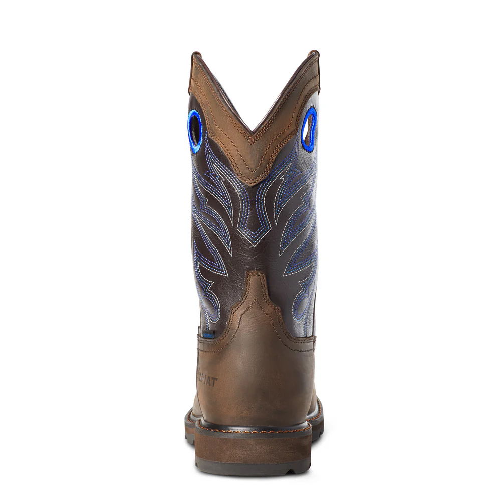 GROUNDWORK H2O WIDE SQUARE STEEL TOE BOOT - 200-Brown | Ariat 10034720 - Image 3