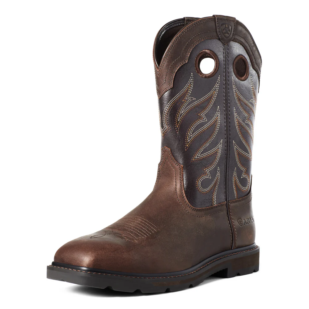 GROUNDWORK WIDE SQUARE TOE BOOT - 200-Brown | Ariat 10034718