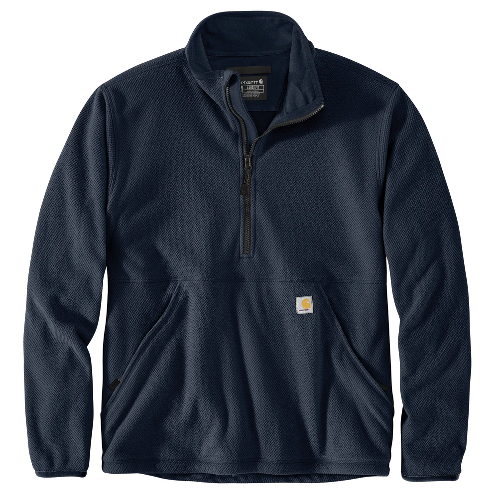 Half-Zip Relaxed Fit Fleece Pullover - I26-Navy | Carhartt 106417
