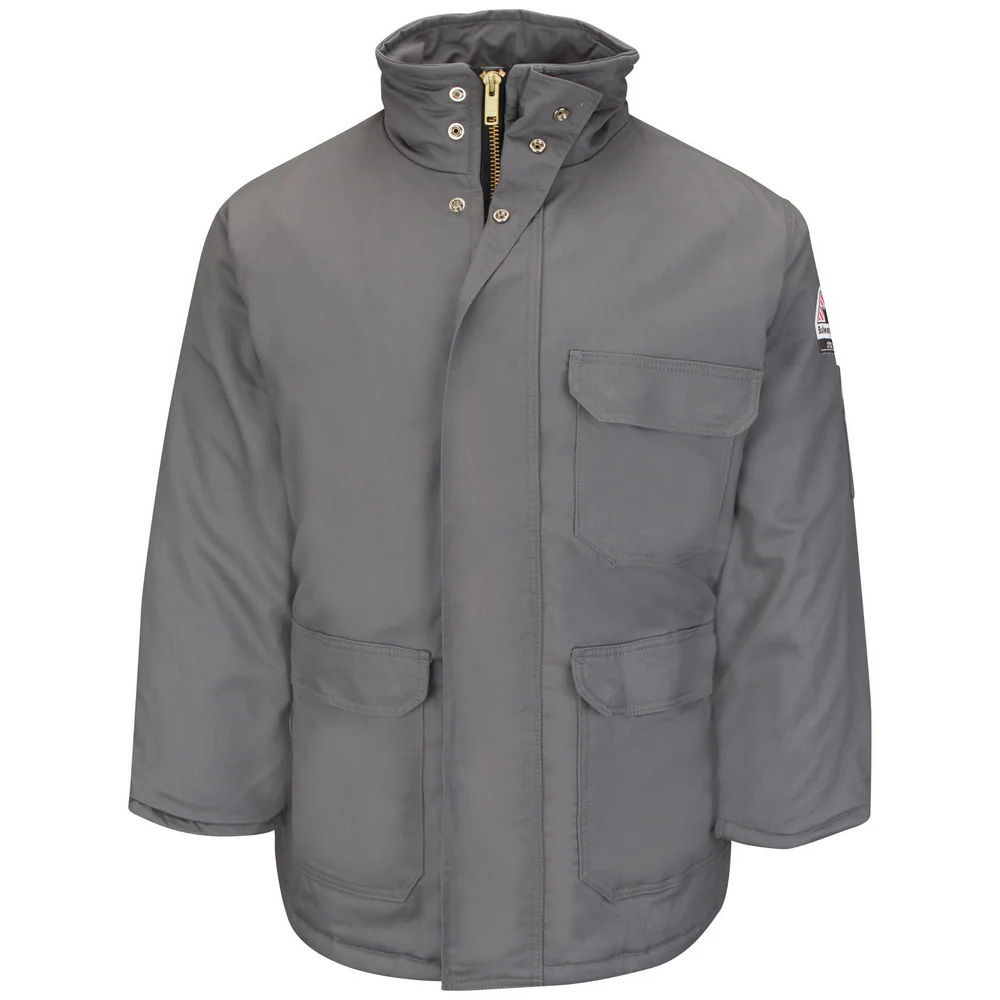 HEAVYWEIGHT INSULATED FR DELUXE PARKA - GY-Grey | Bulwark JLP8