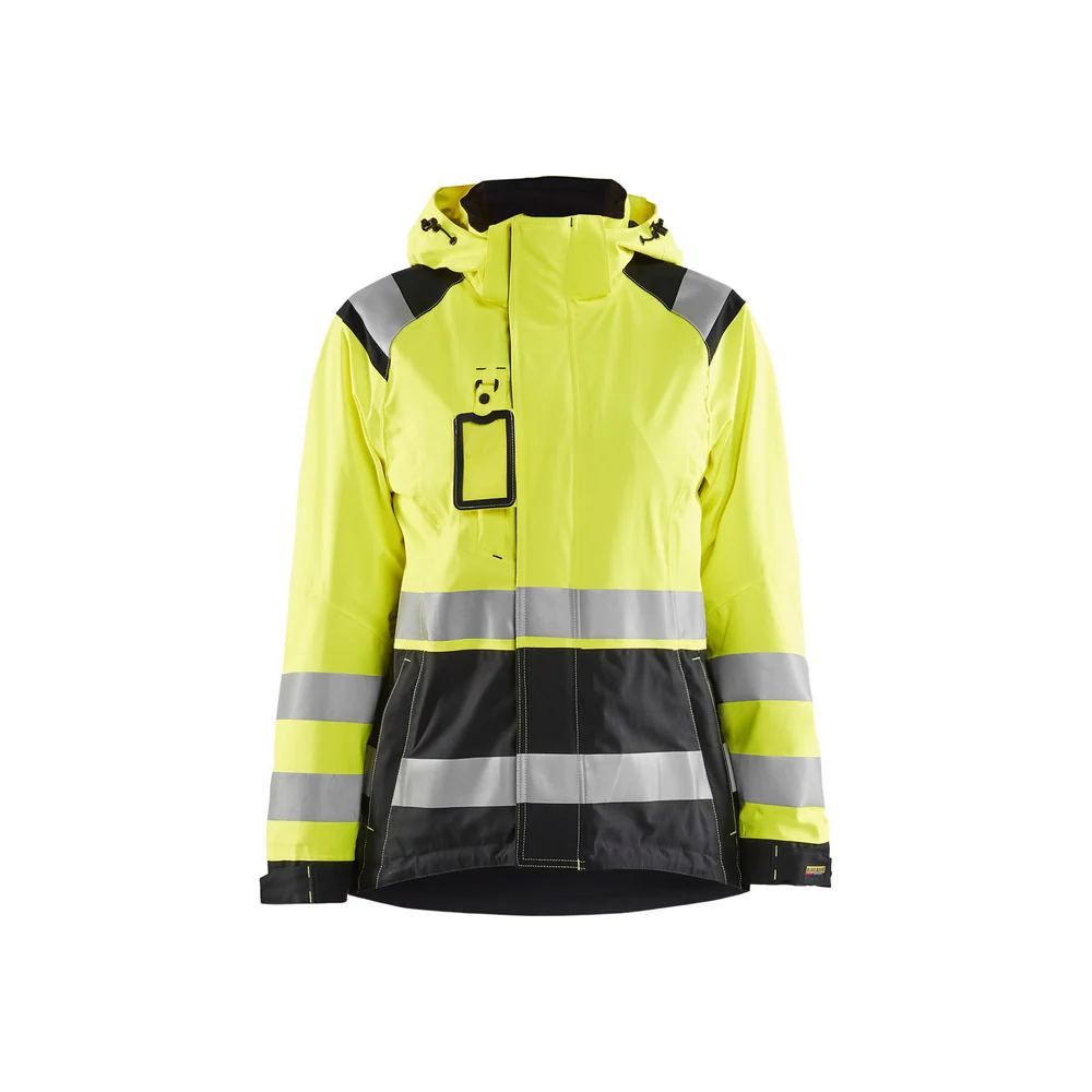 HI-VIS SHELL JACKET - 3399-Yellow Black | Blaklader 49681987