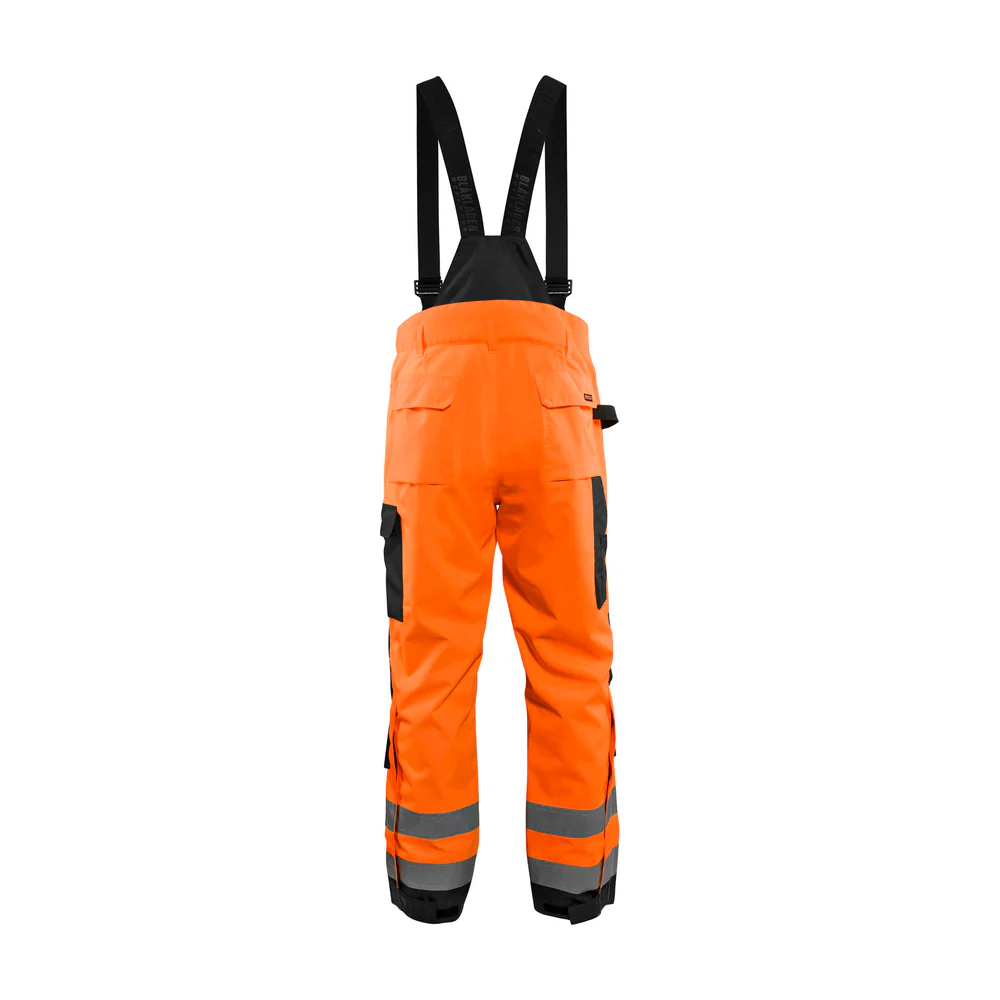 HI-VIS SHELL PANTS - 5399-Orange Black | Blaklader 16851977 - Image 2