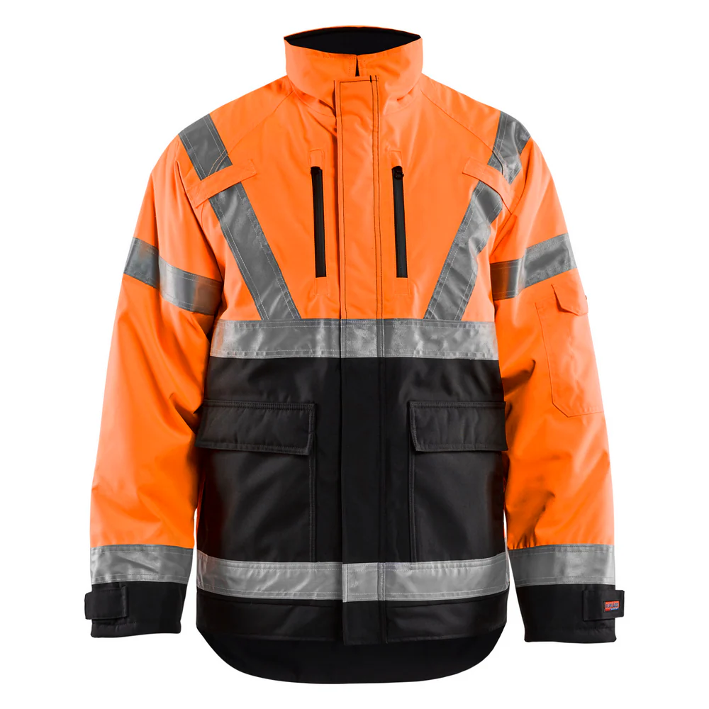 HI-VIS WINTER JACKET - 5399-Orange Black | Blaklader 49271977