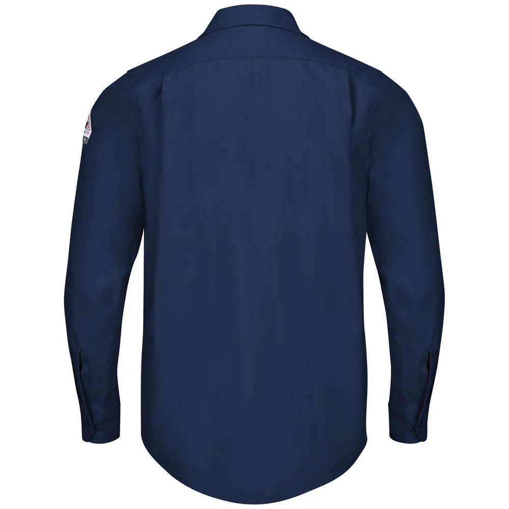 IQ SERIES FR ENDURANCE COLLECTION WORK SHIRT - NV-Navy | Bulwark QS40 - Image 2