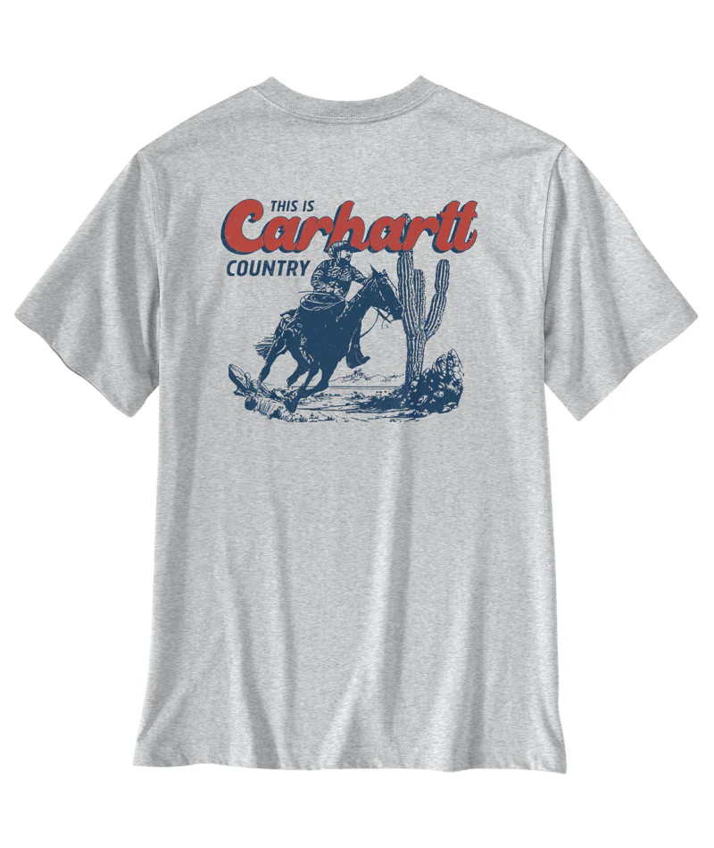Irvine Relaxed Horse T-Shirt - 034-Heather Gray | Carhartt 107292