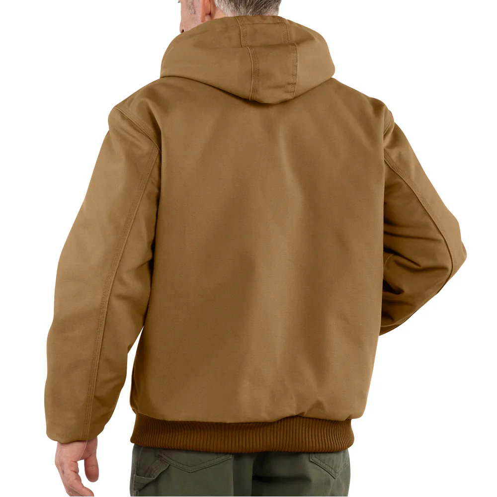 J140 Loose Fit Firm Duck Insulated Flannel-Lined Active Jac - BRN-Carhartt Brown | Carhartt 106673
