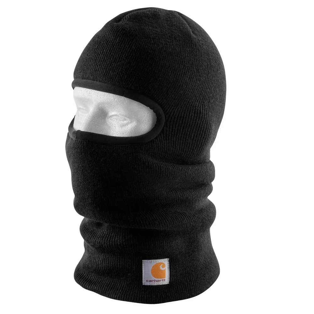 KNIT INSULATED FACE MASK - BLK-Black | Carhartt 104485