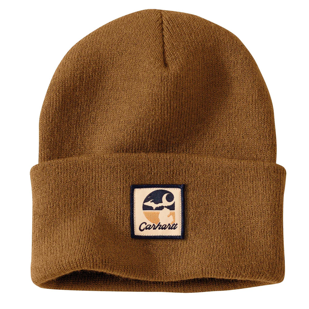 Knit Michigan Patch Beanie - BRN-Carhartt Brown | Carhartt 106731