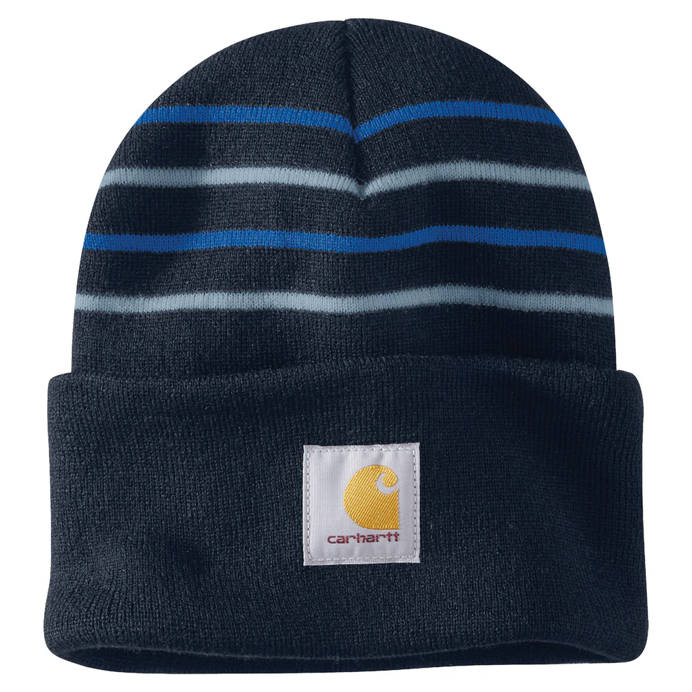 Knit Stripe Beanie - NVY-Navy | Carhartt 106338