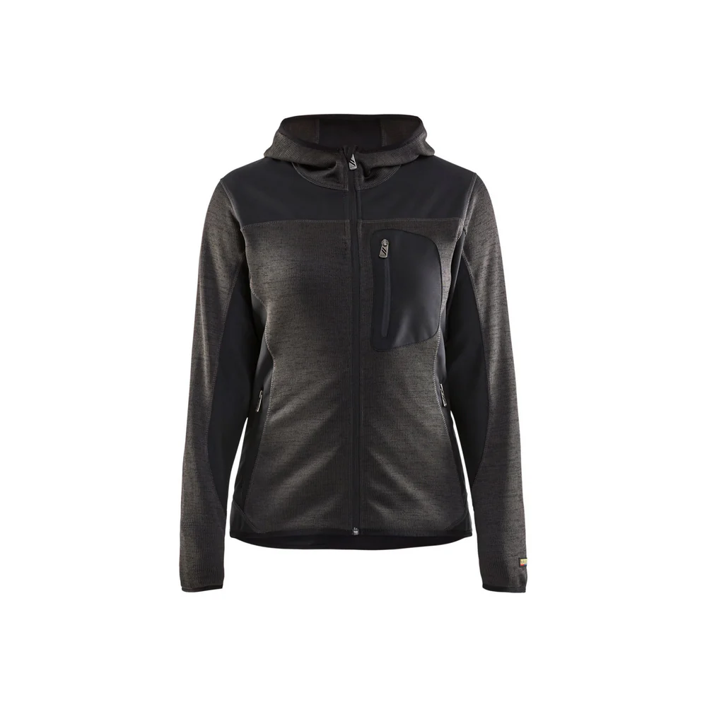 KNITTED POLYESTER JACKET - 9799-Dark Grey/Black | Blaklader 49762117