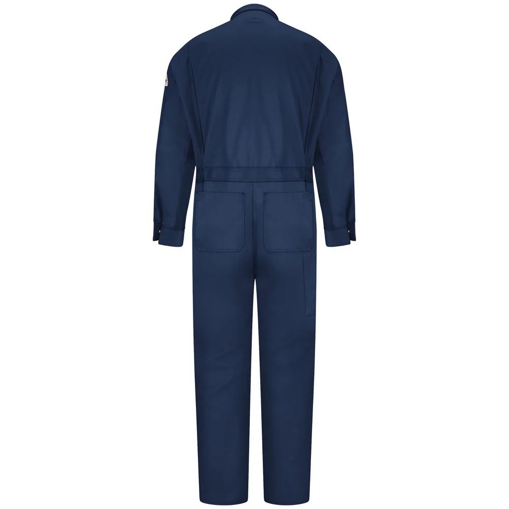 LIGHTWEIGHT COOLTOUCH CAT 2 FR DELUXE COVERALL - NV-Navy | Bulwark CMD4 - Image 2