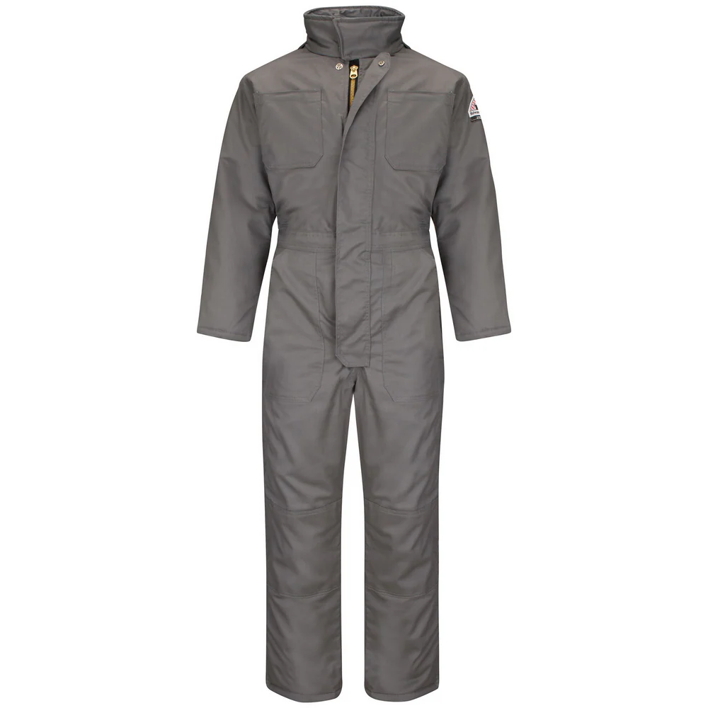 LIGHTWEIGHT EXCEL FR INSULATED COMFORTOUCH PREMIUM COVERALL - GY-Grey | Bulwark CLC8