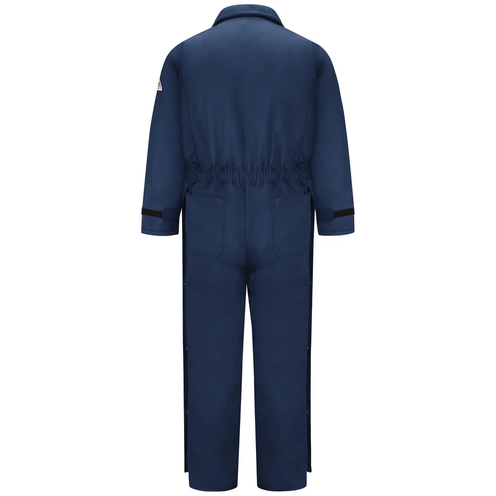 LIGHTWEIGHT EXCEL FR INSULATED COMFORTOUCH PREMIUM COVERALL - NV-Navy | Bulwark CLC8 - Image 2