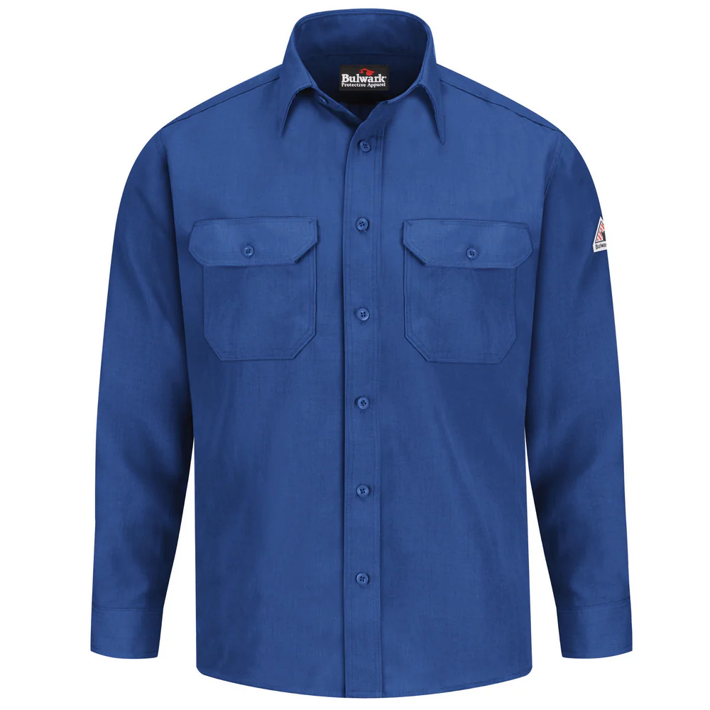 LIGHTWEIGHT FR NOMEX UNIFORM SHIRT - RB-Royal Blue | Bulwark SND2
