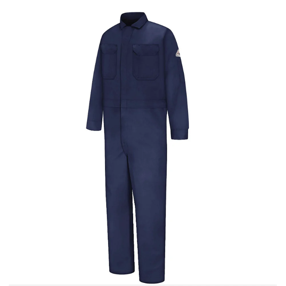 LIGHTWEIGHT FR/CP INDUSTRIAL COVERALL - NV-Navy | Bulwark 1064