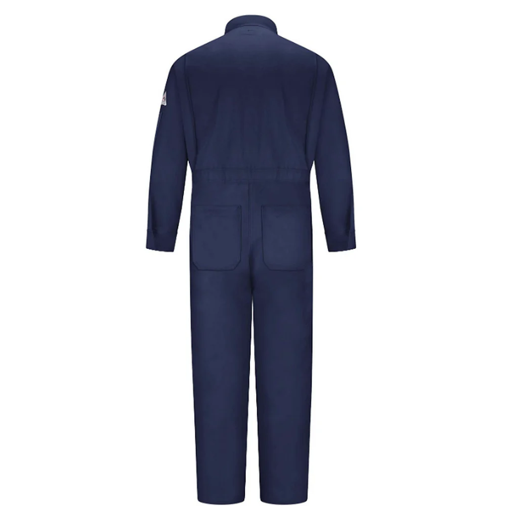 LIGHTWEIGHT FR/CP INDUSTRIAL COVERALL - NV-Navy | Bulwark 1064 - Image 2