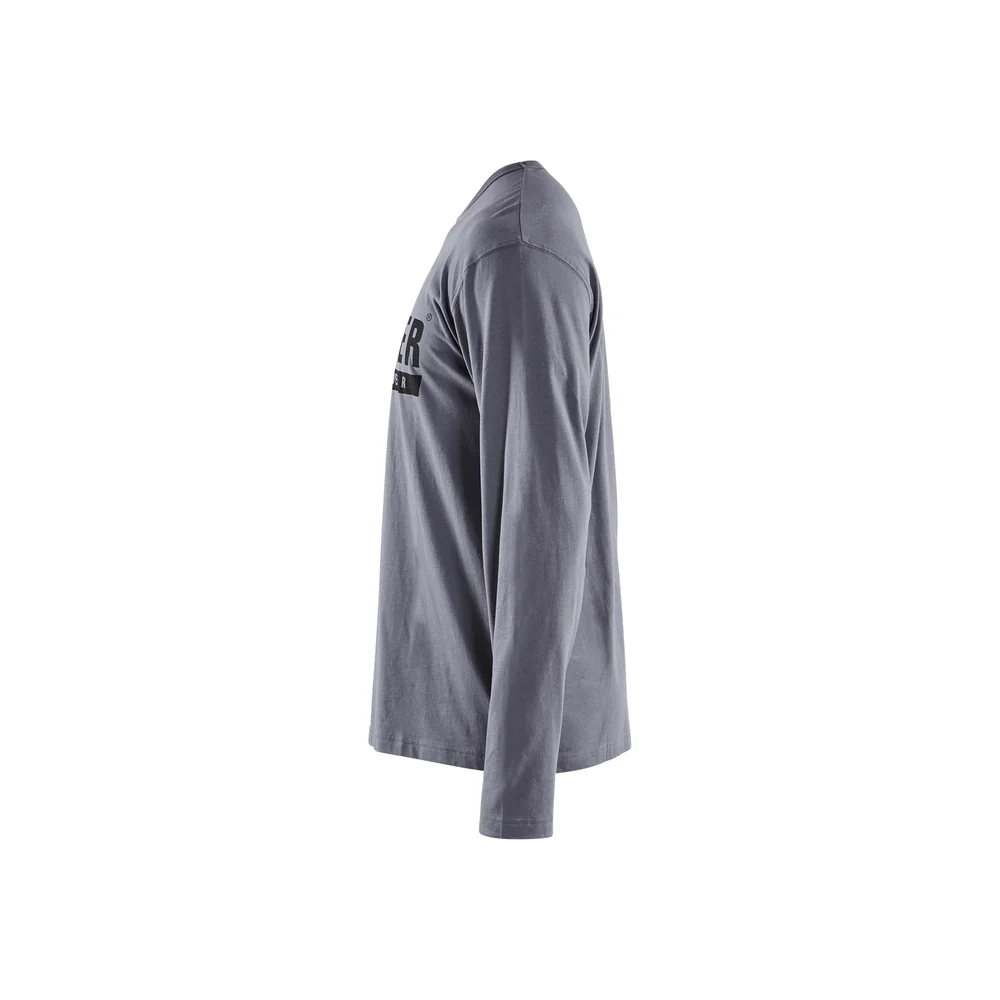 Long Sleeve Branded T-Shirt - 9400-Grey | Blaklader 35571042 - Image 4