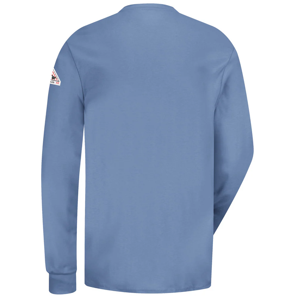 LONG SLEEVE FR LIGHTWEIGHT HENLEY - LB-Light Blue | Bulwark SEL2 - Image 2