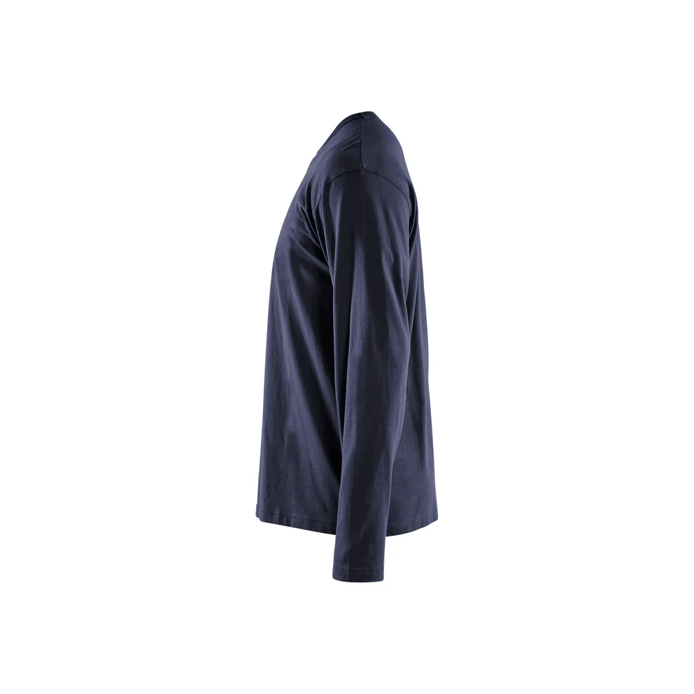 Long Sleeve T-Shirt - 8600-Dark Navy Blue | Blaklader 35591042 - Image 4