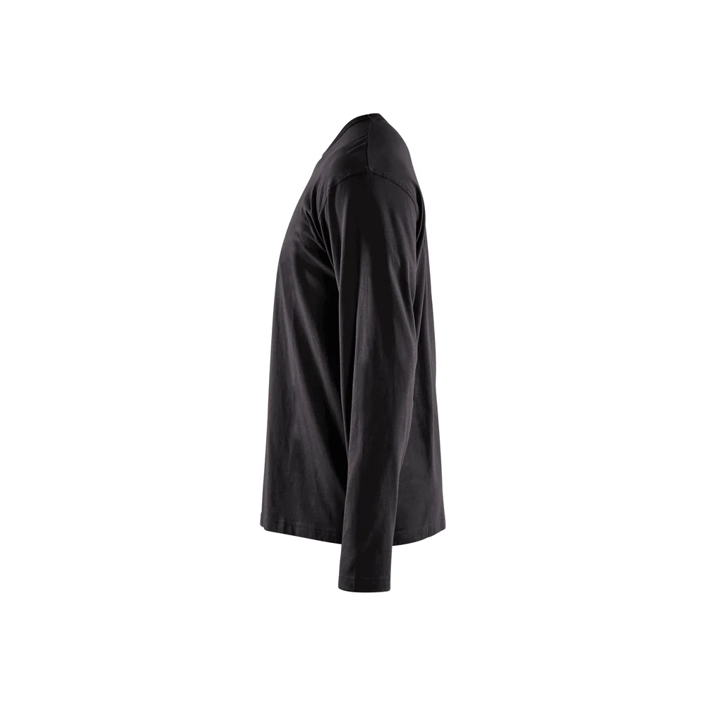 Long Sleeve T-Shirt - 9900-Black | Blaklader 35591042 - Image 4