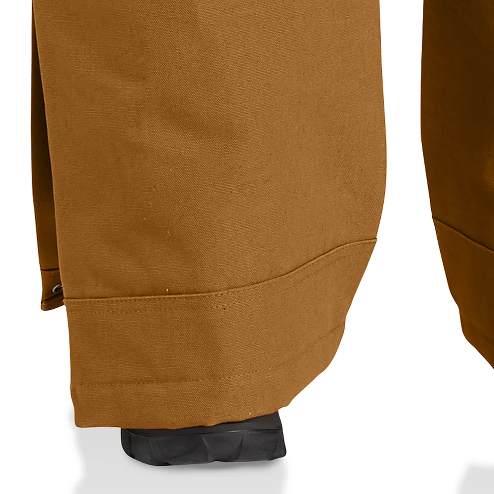 Loose Fit Firm Duck Insulated Bib Overall - BRN-Carhartt Brown | Carhartt 106672 - Image 4