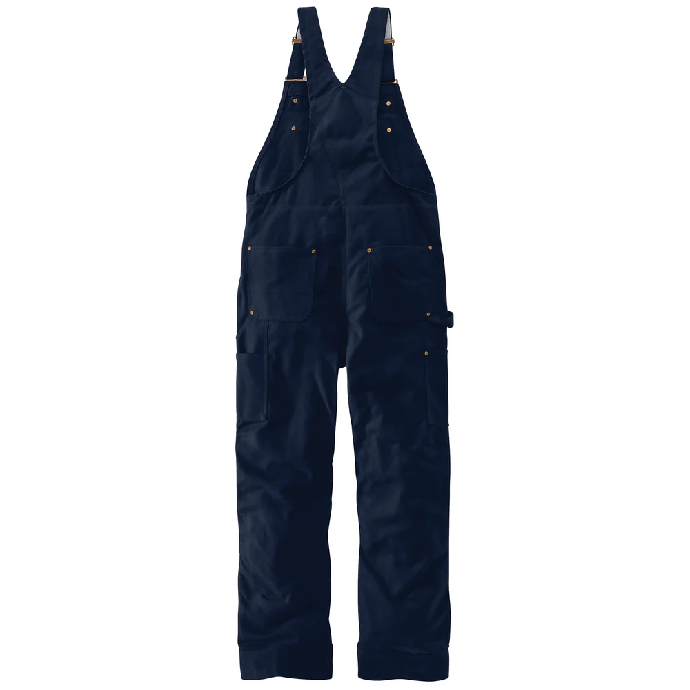Loose Fit Firm Duck Insulated Bib Overall - DNY-Dark Navy | Carhartt 106672