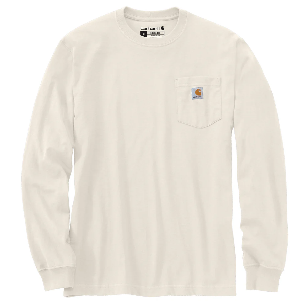Loose Fit Heavyweight Long-Sleeve Pocket Dog Graphic T-Shirt - W03-Malt | Carhartt 106922 - Image 2