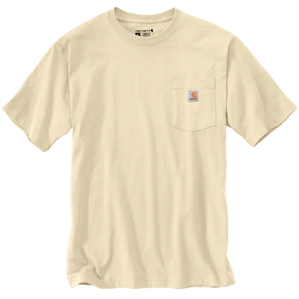 Loose Fit Heavyweight Short-Sleeve Pocket T-Shirt - A16-Oat Milk | Carhartt K87